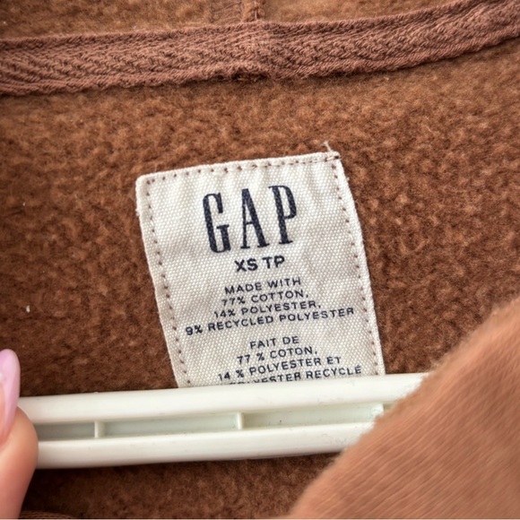 GAP- Brown/Tan arch logo hoodie - Picture 3 of 3